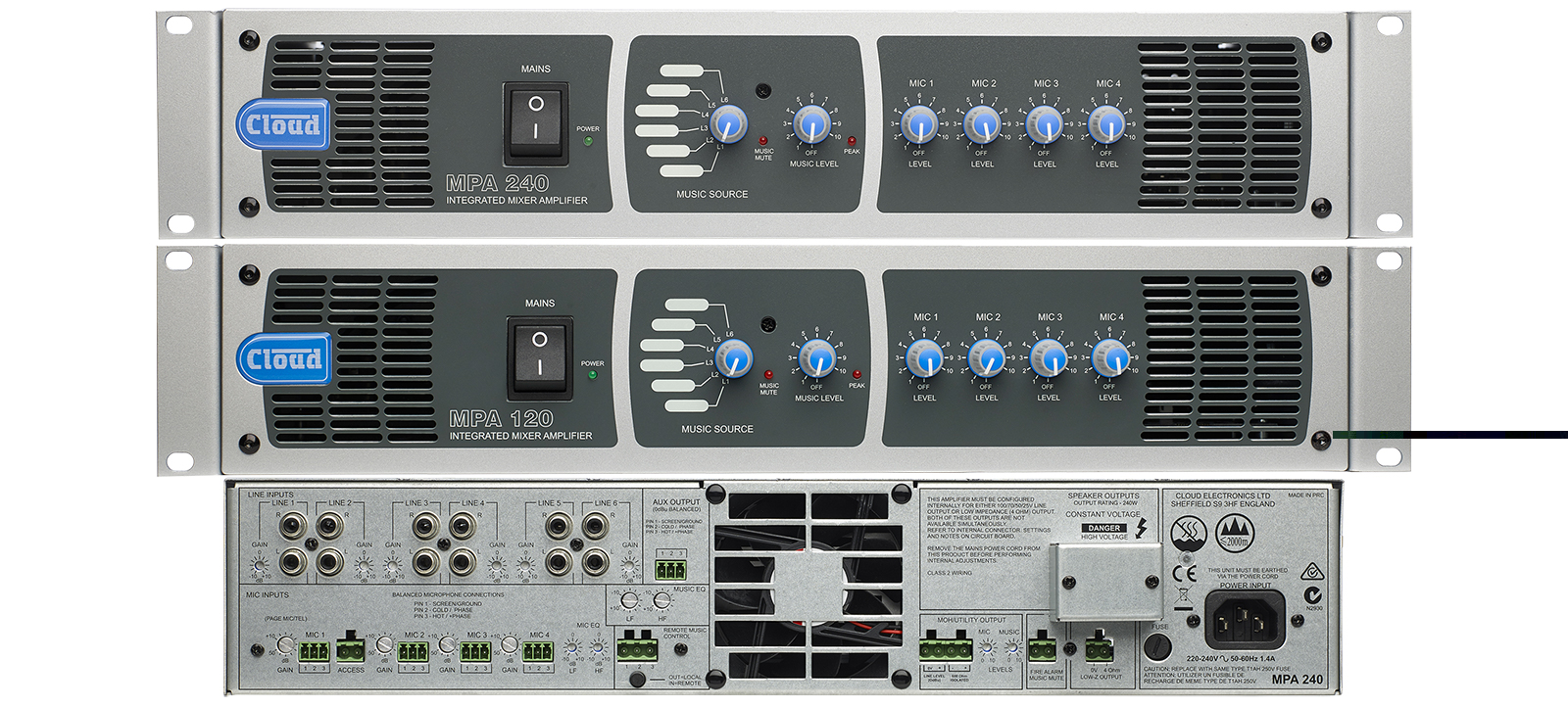 Cloud MPA-Series Mixer Amplifiers - Refreshed and Now Shipping